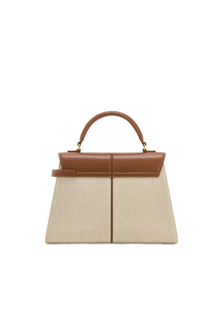 Sac à main JW PEI Elise en toile marron, vue de face