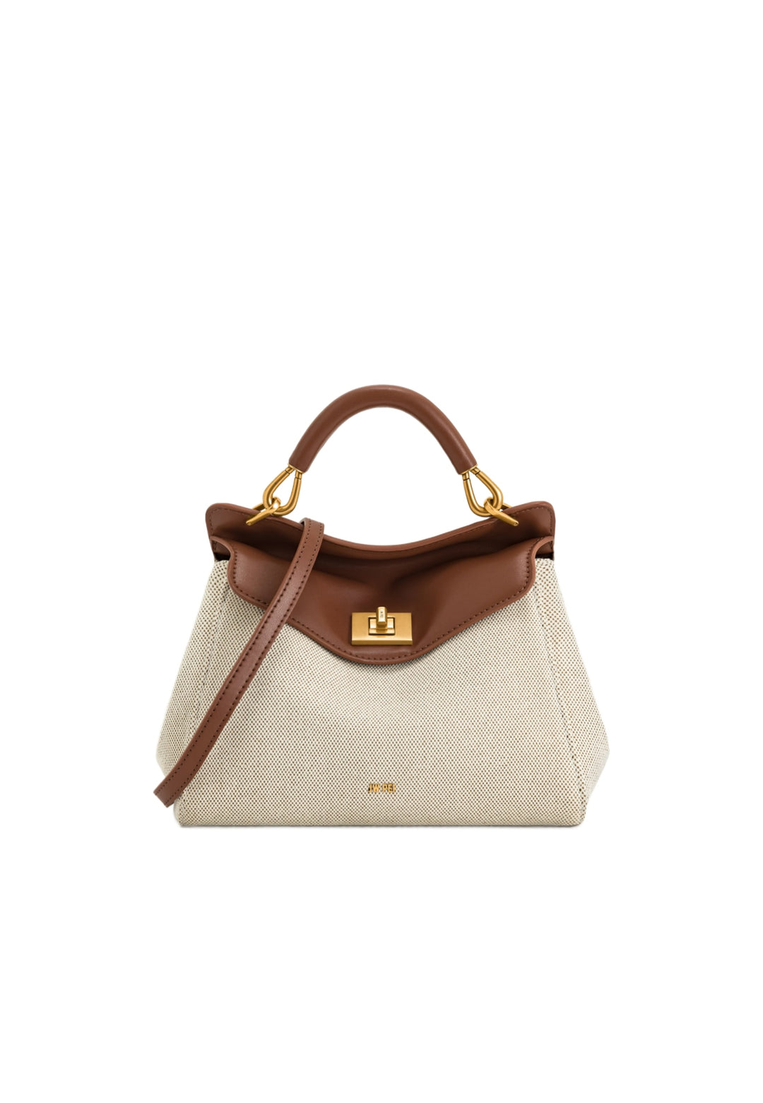 Sac à main JW PEI Lucia en toile marron — vue de face