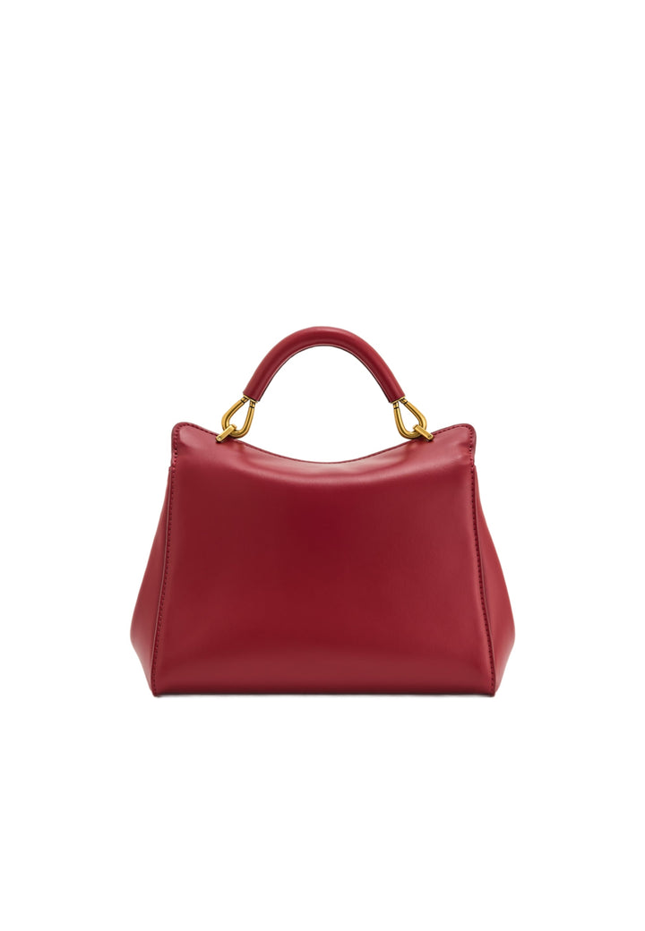 Sac à main JW PEI Lucia Claret rouge — vue de face, simili cuir