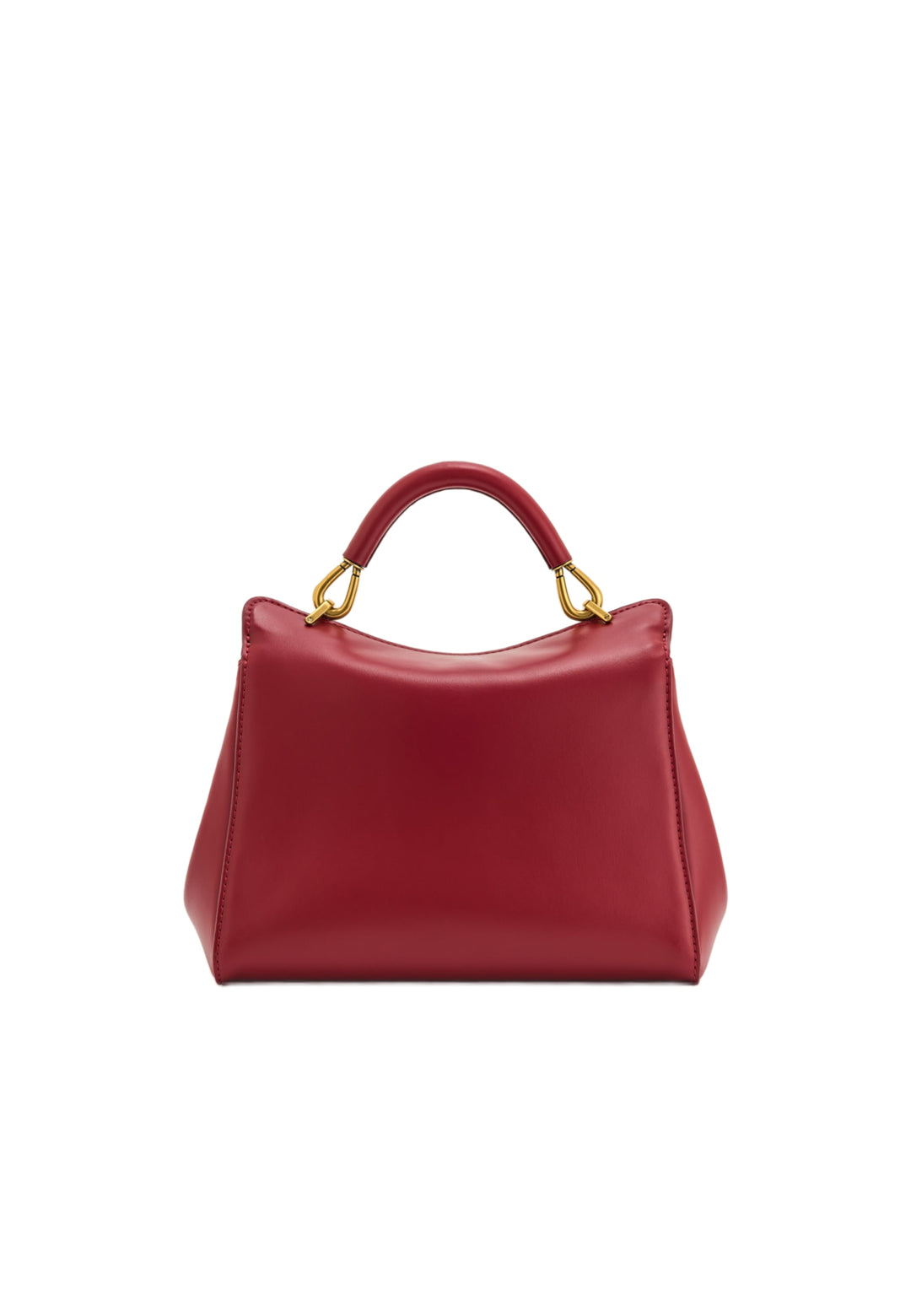 Sac à main JW PEI Lucia Claret rouge — vue de face, simili cuir