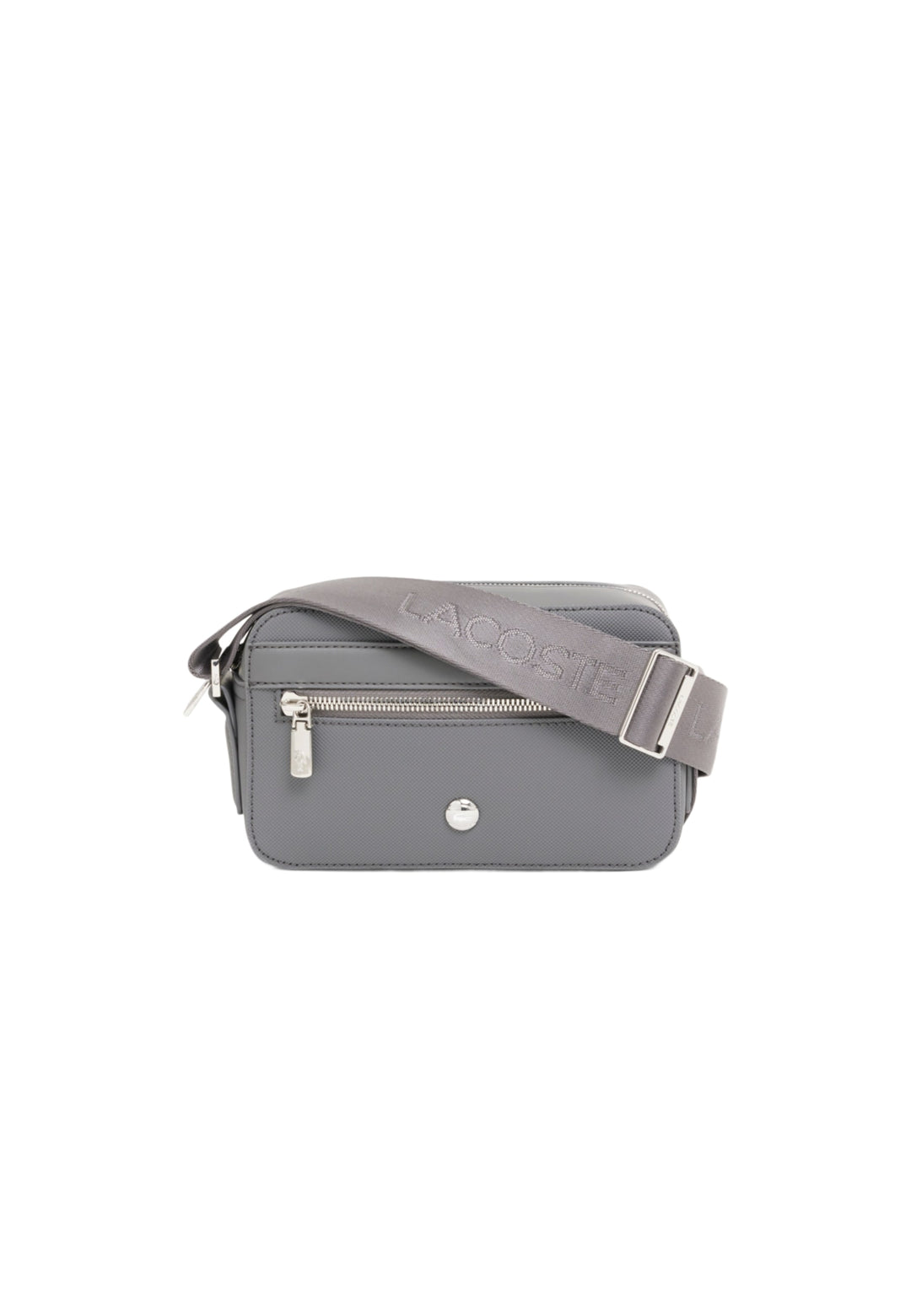 Lacoste Petit sac messenger Homme Langon Petit Piqué NH5273HW Gris -- vue 1 sur 12