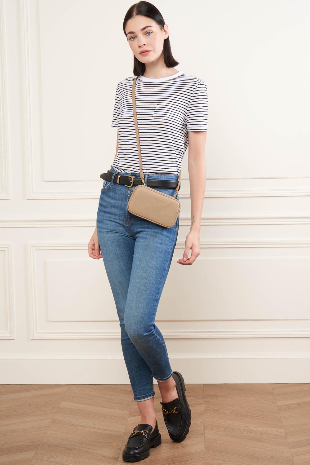 Lancaster Double pochette Zippé Dune Lagon Clair – båret