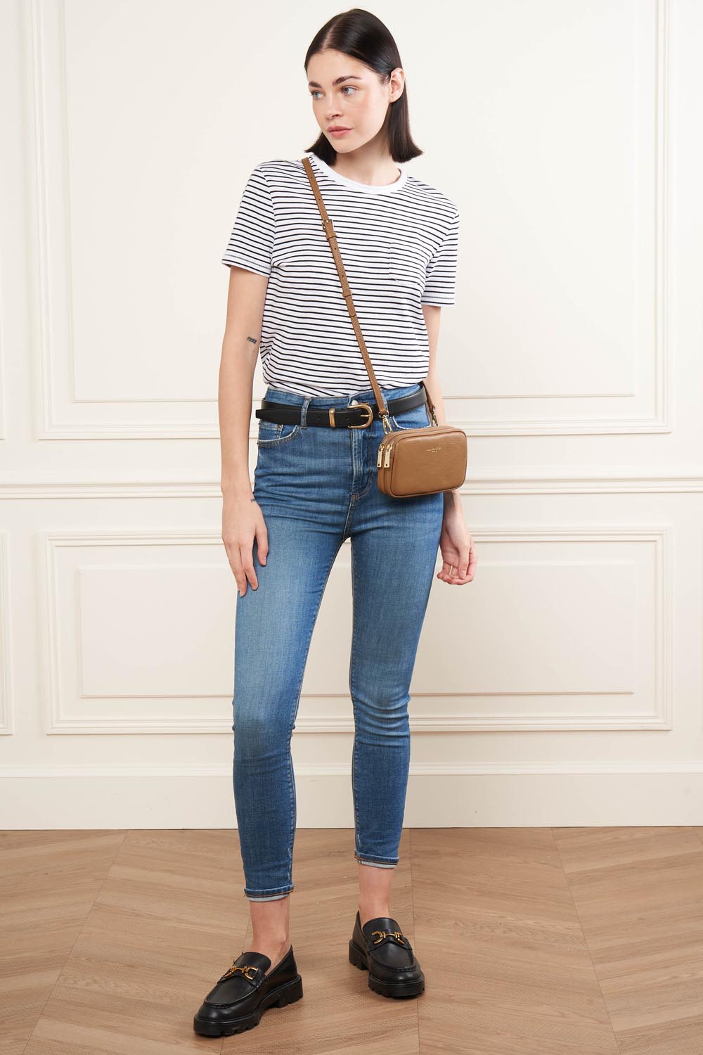 Lancaster Double pochette Zippé Dune Lagon Clair – båret