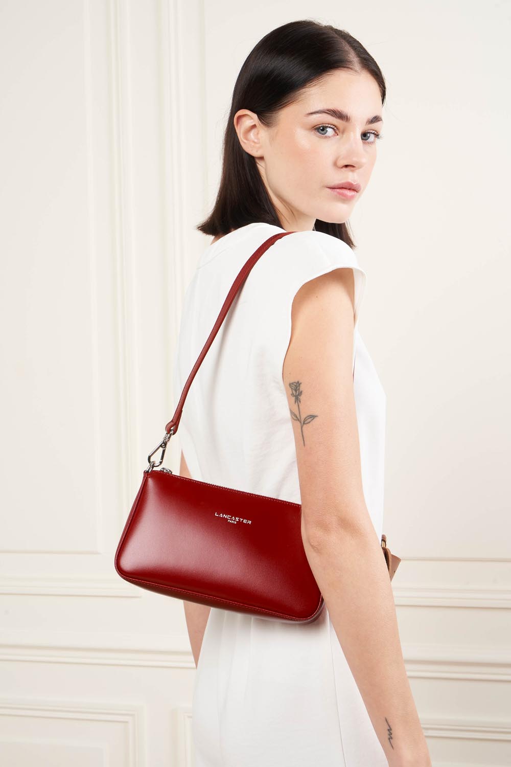 Lancaster Suave Even Leather Bag Camel – gedroen