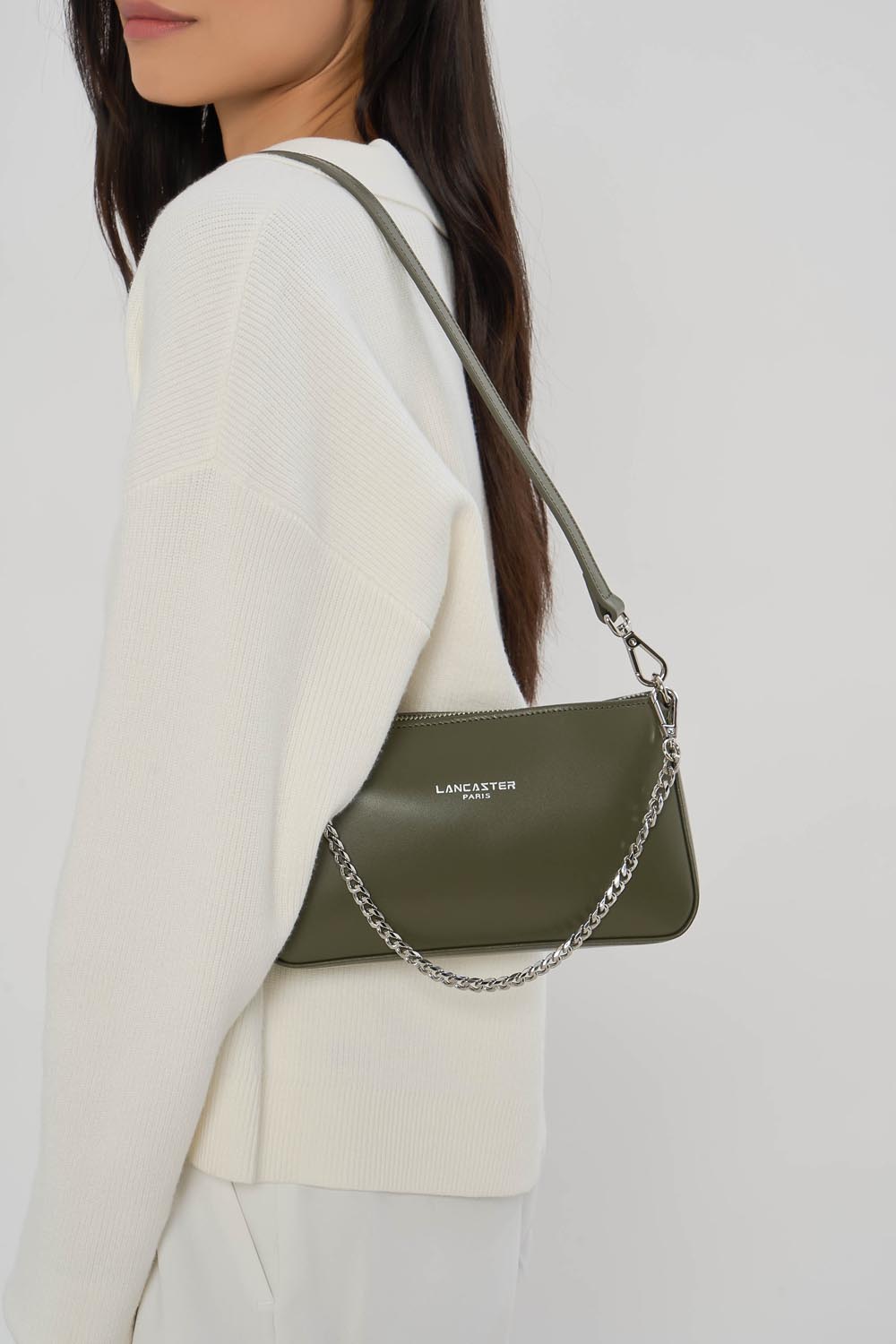 Lancaster Suave Even Leather Bag Camel – gedroen