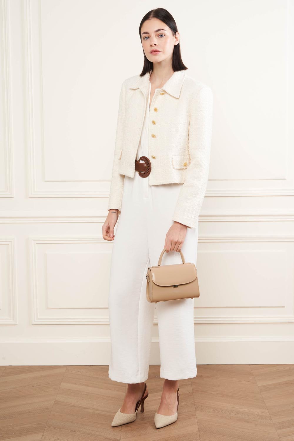 Borsa a tracolla Lancaster Suave Even Camel – indossata
