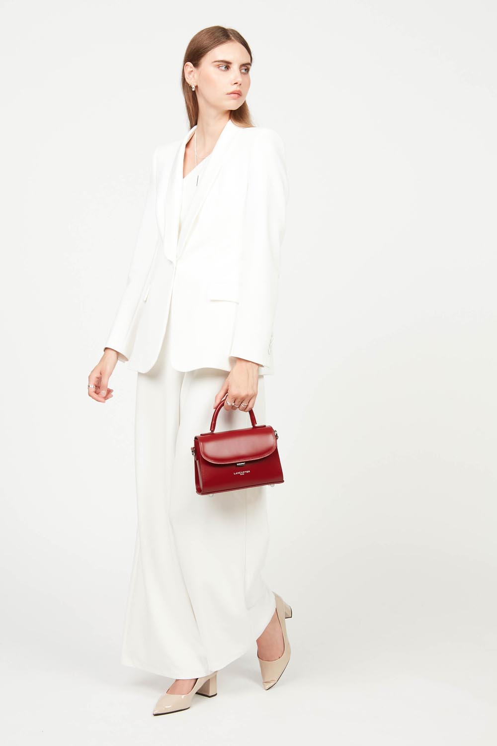 Borsa a tracolla Lancaster Suave Even Camel – indossata