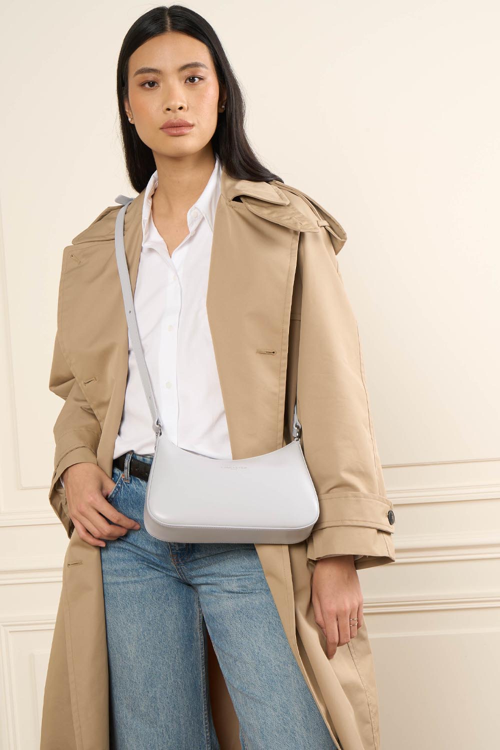 Lancaster Sac trotteur Zippé Suave Ace Poudre – porté