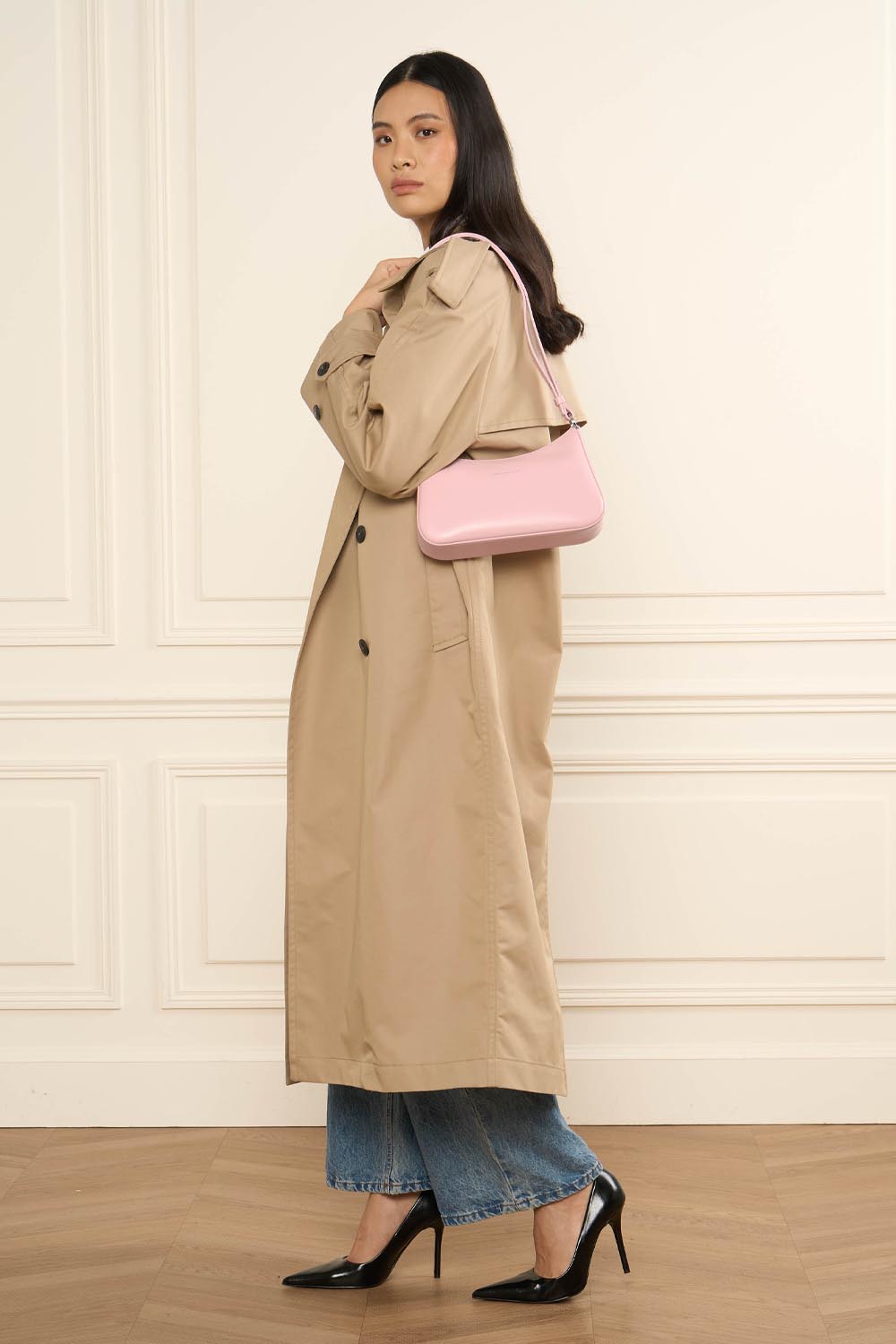 Lancaster Sac trotteur Zippé Suave Ace Poudre – porté