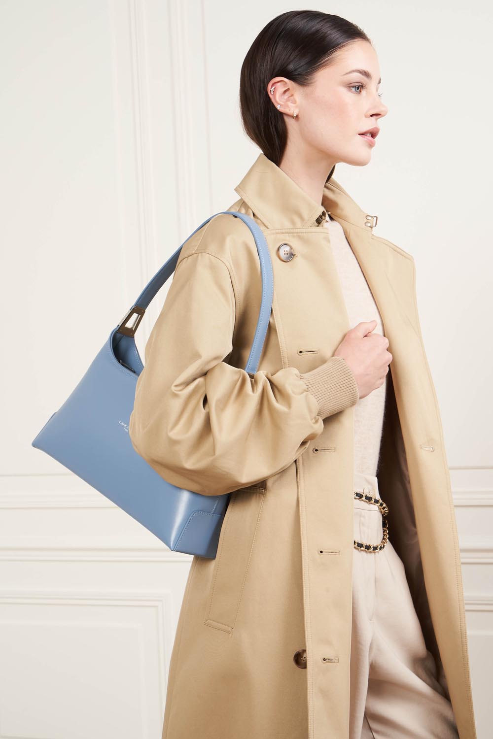 Lancaster Sac baguette Zippé L Suave Ace Noir – porté