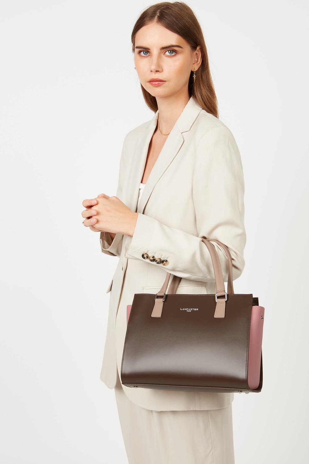 Lancaster Sac à main Zippée M Smooth Carmin – gedroen