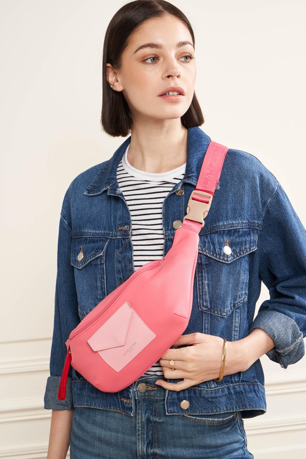 Lancaster Gürteltasche mit Reißverschluss Maya Double KBA – getragen