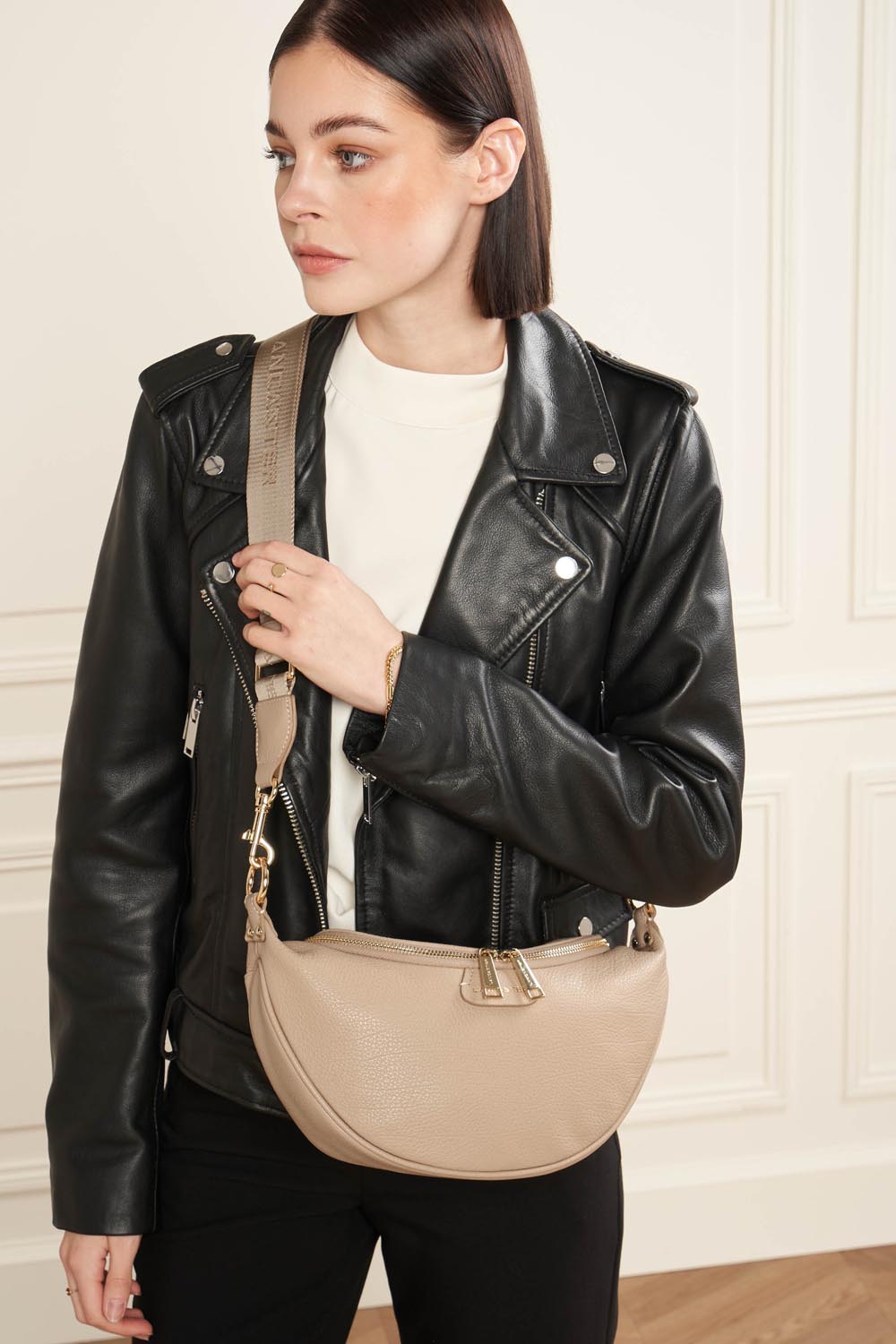 Lancaster Sac banane Zippé Dune Camel – gedroen