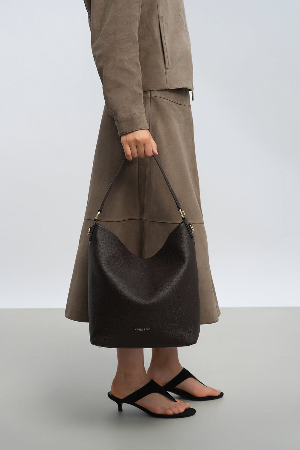Lancaster Bolso cubo Con cremallera L Dune Borgoña Oscuro – llevado
