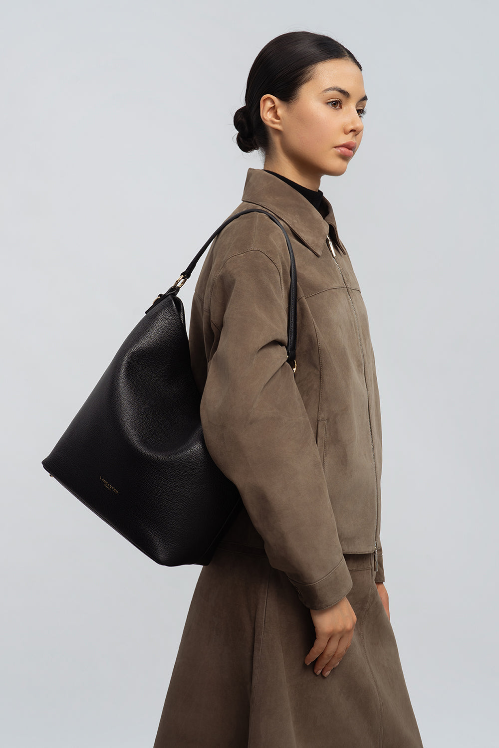 Lancaster Bolso cubo Con cremallera L Dune Borgoña Oscuro – llevado