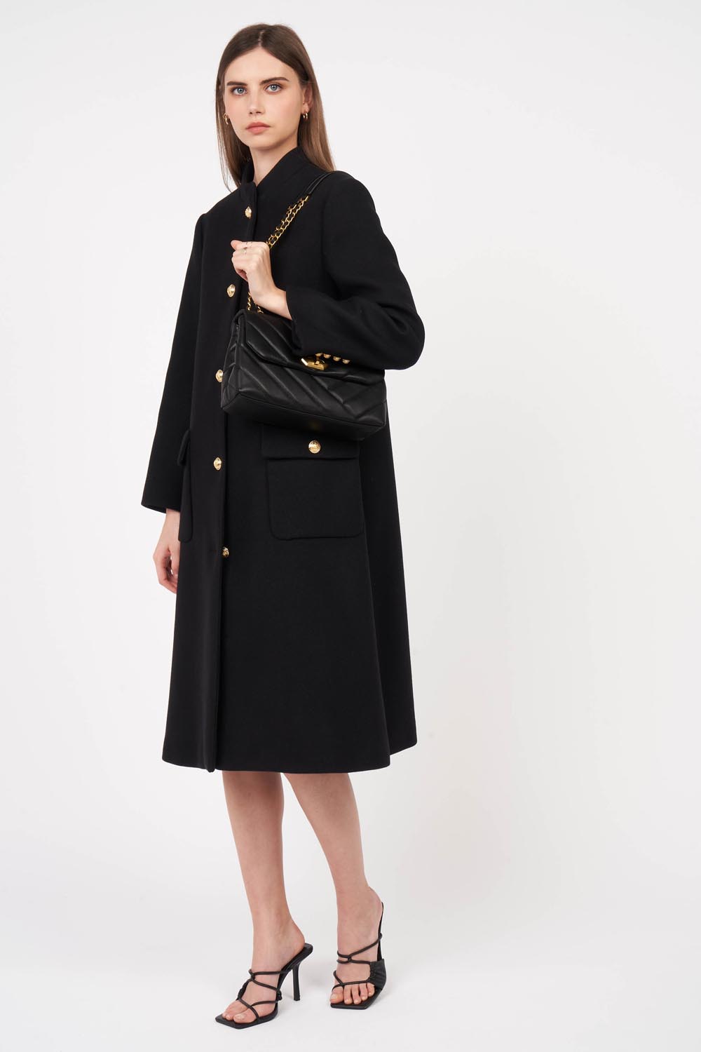 Lancaster Quilted Trotteur Bag Gold – worn