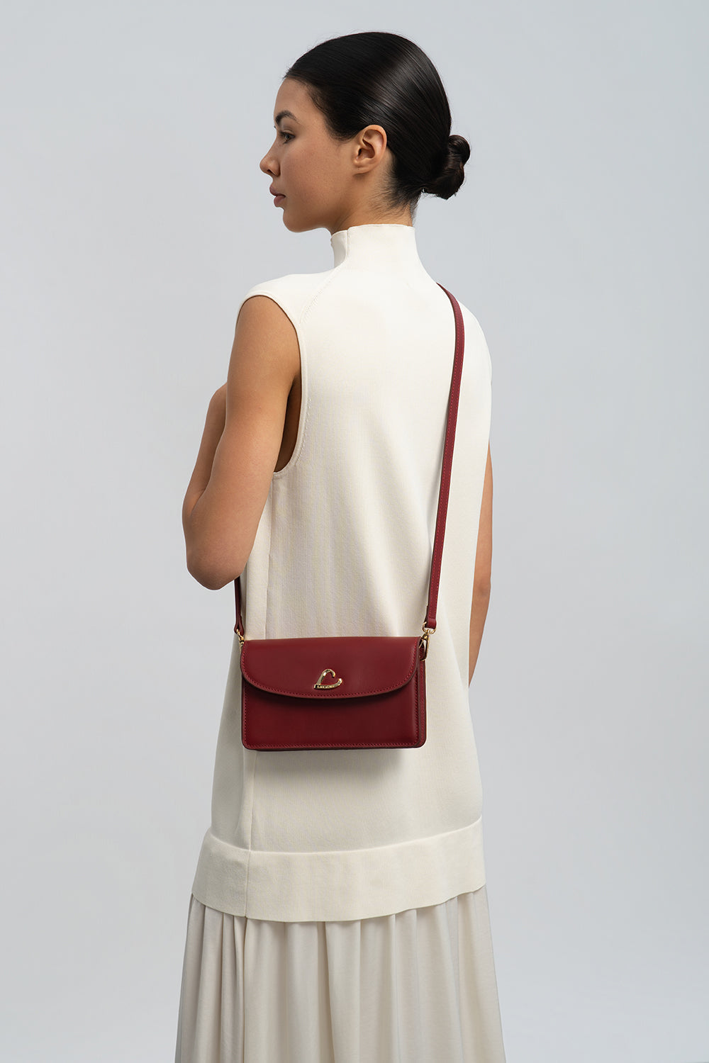 Lancaster Bolso con solapa magnética Paris Philos Rojo – llevado