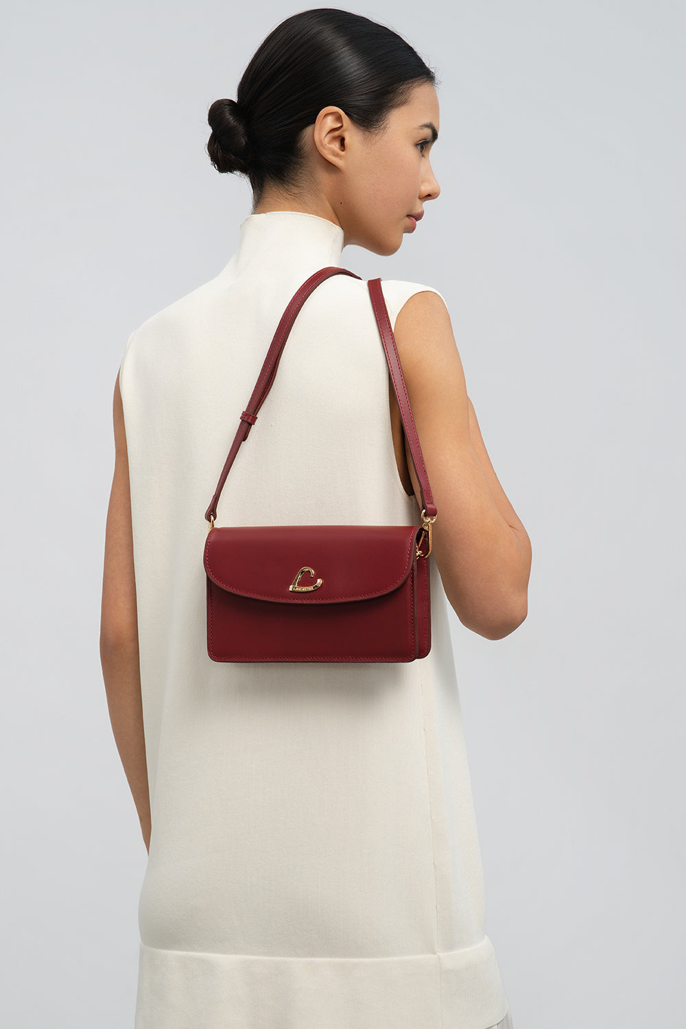 Lancaster Bolso con solapa magnética Paris Philos Rojo – llevado