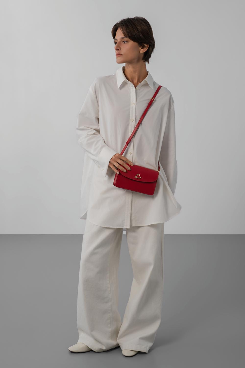 Lancaster Bolso con solapa magnética Paris Philos Rojo – llevado