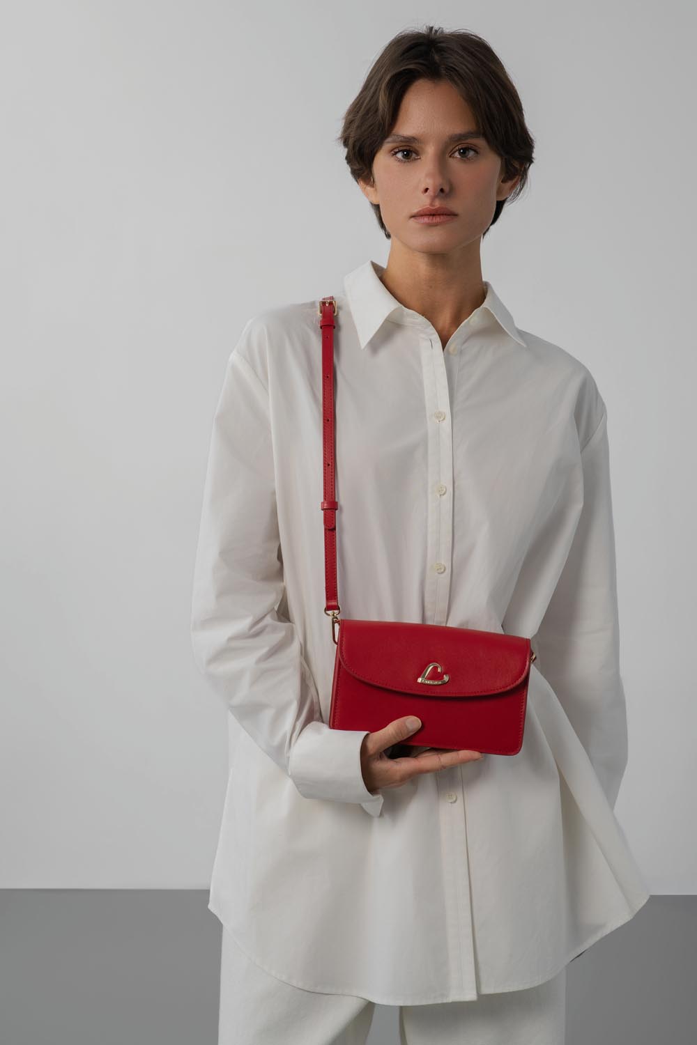 Lancaster Bolso con solapa magnética Paris Philos Rojo – llevado