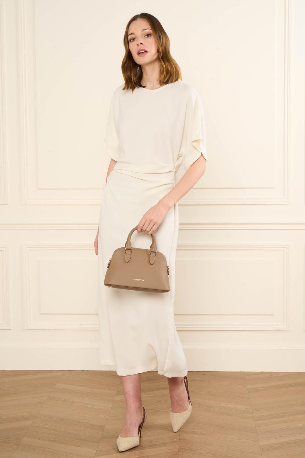 Lancaster Sac demi lune Zippé M Sierra Jia Galet – porté