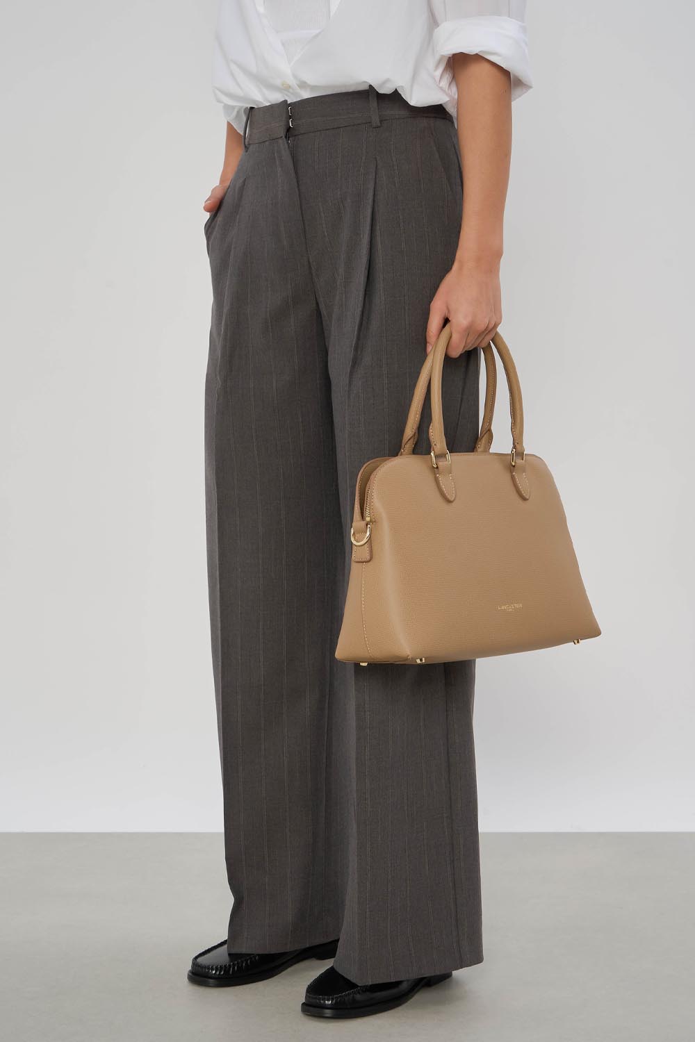 Sac demi-lune zippé Lancaster Sierra Jia Sable – gedroen