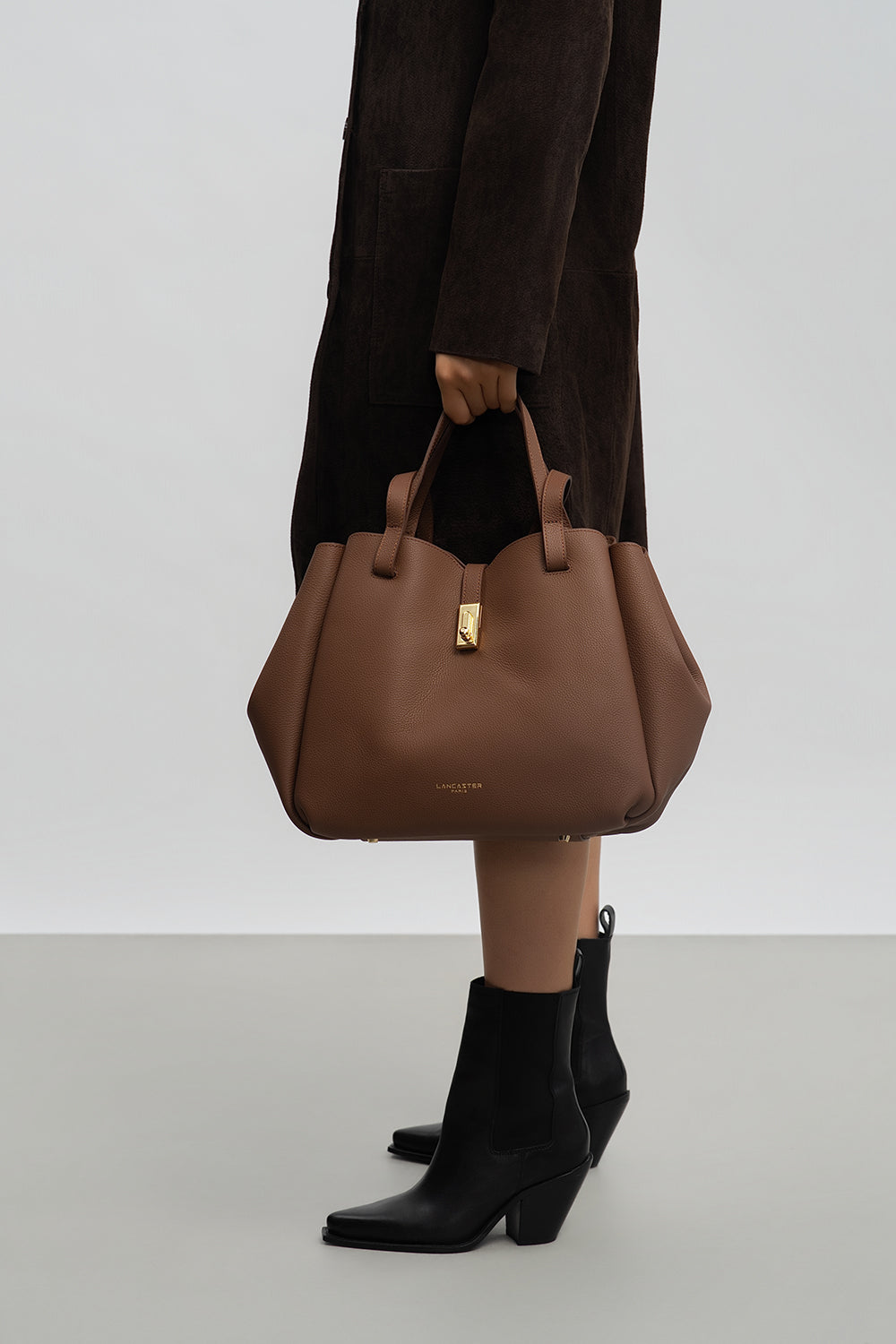 Lancaster Sac cabas épaule L Milano Horizon Bleu Foncé – porté