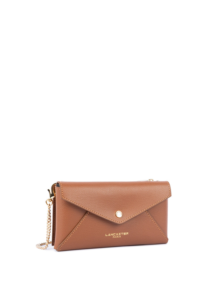 Lancaster Pochette A rabat avec pression Sierra PM Camel, vue de côté