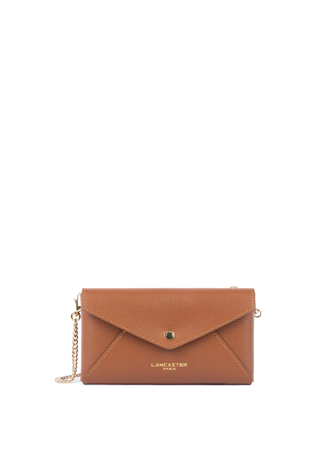 Lancaster Pochette A rabat avec pression Sierra PM Camel, vue de face