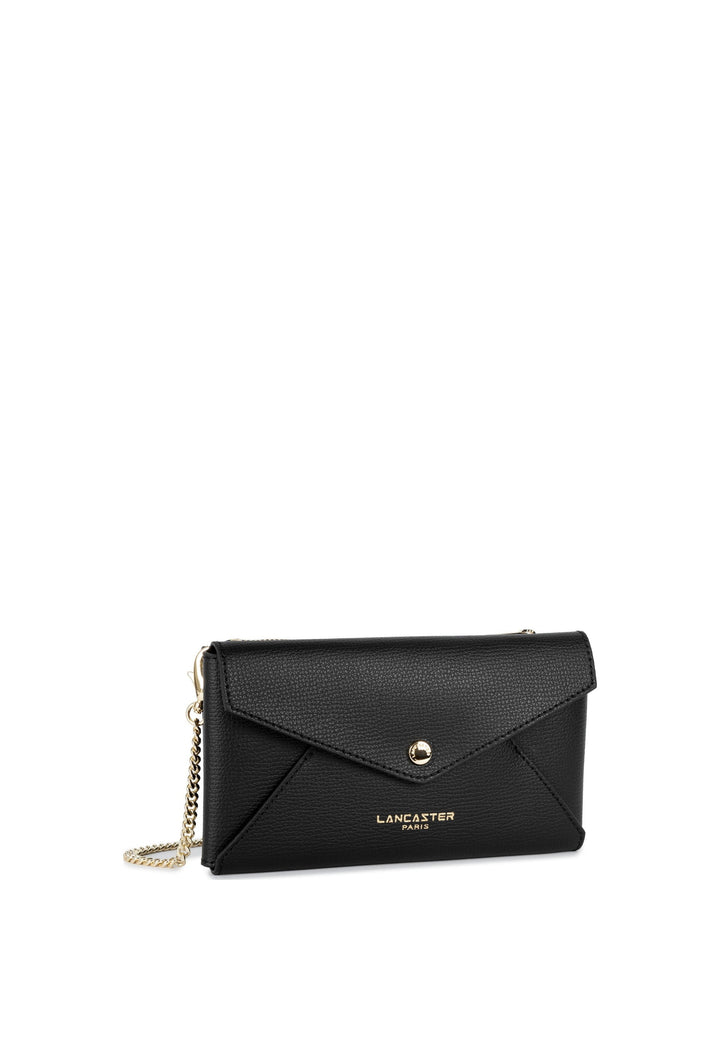 Lancaster Pochette A rabat avec pression Sierra PM Noir — vue de cote