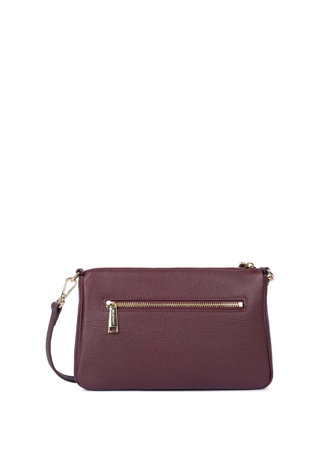 Lancaster Pochette Zippé Dune Bordeaux foncé — vue de dos