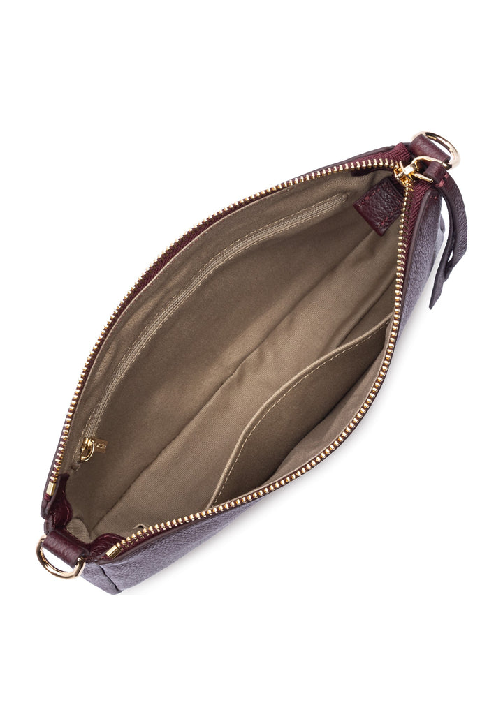 Lancaster Pochette Zippé Dune Bordeaux foncé — vue interieure