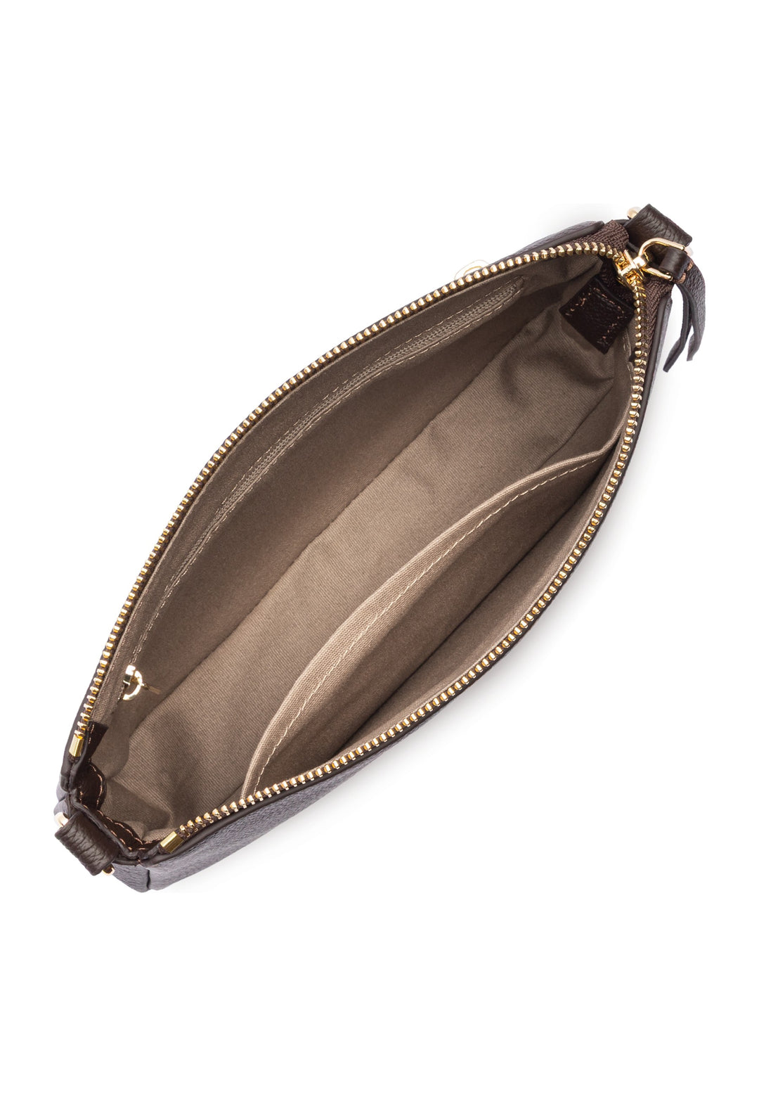 Lancaster Pochette Zippé Dune Marron Foncé — vue interieure
