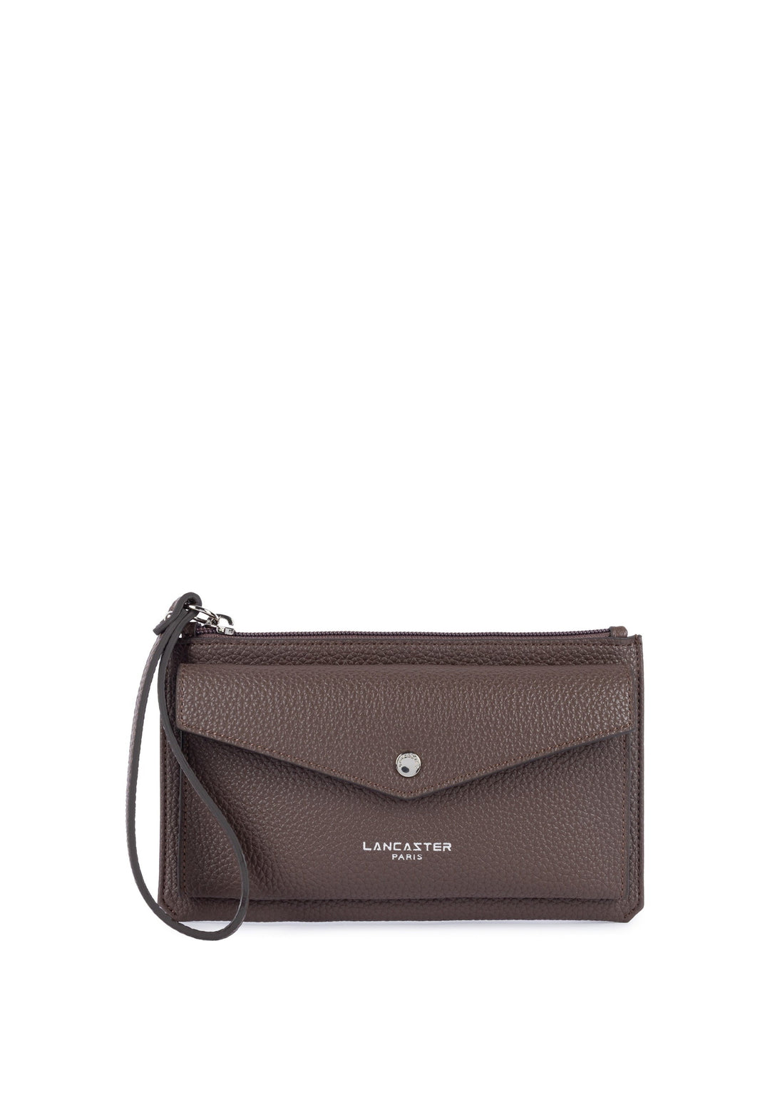 Lancaster Pochette Zippé Maya Double KBA Marron, vue de face