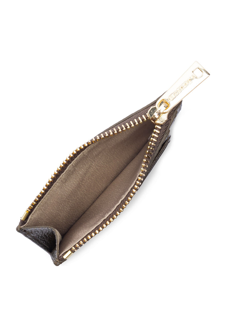 Lancaster Porte-cartes Zippé Dune Kaki — vue interieure