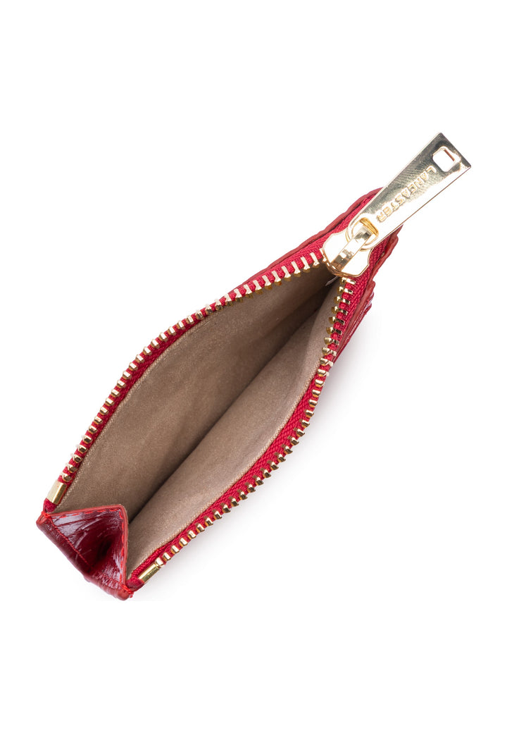 Lancaster Porte-cartes Zippé Exo Rouge — vue interieure