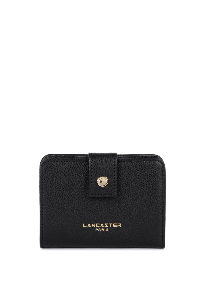 Lancaster Portefeuille Avec Pression Milano Ana Noir — vue de face