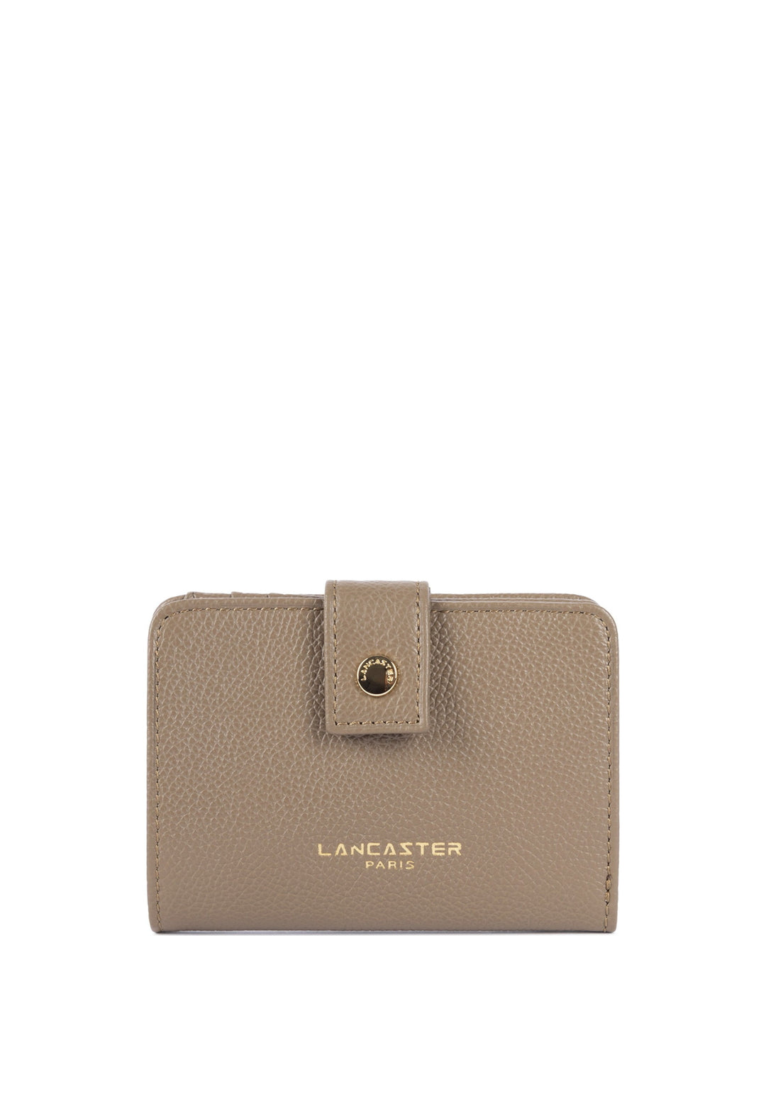 Lancaster Portefeuille Avec Pression Milano Ana Sable foncé — vue de face