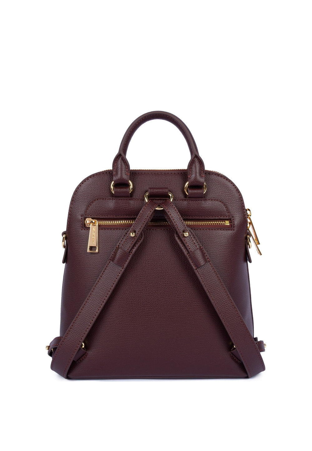 Lancaster Sac à dos Zippé Sierra Jia Bordeaux foncé — vue de dos