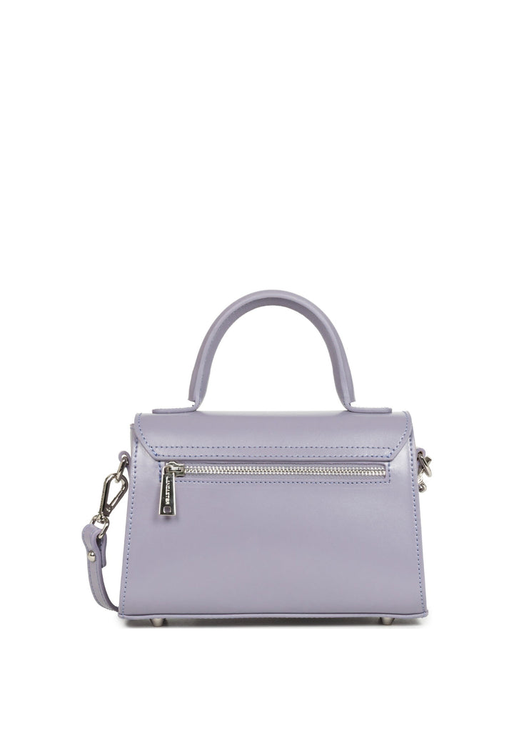 Lancaster Sac à main A rabat avec fermoir S Suave Even Mauve fumé — vue de dos
