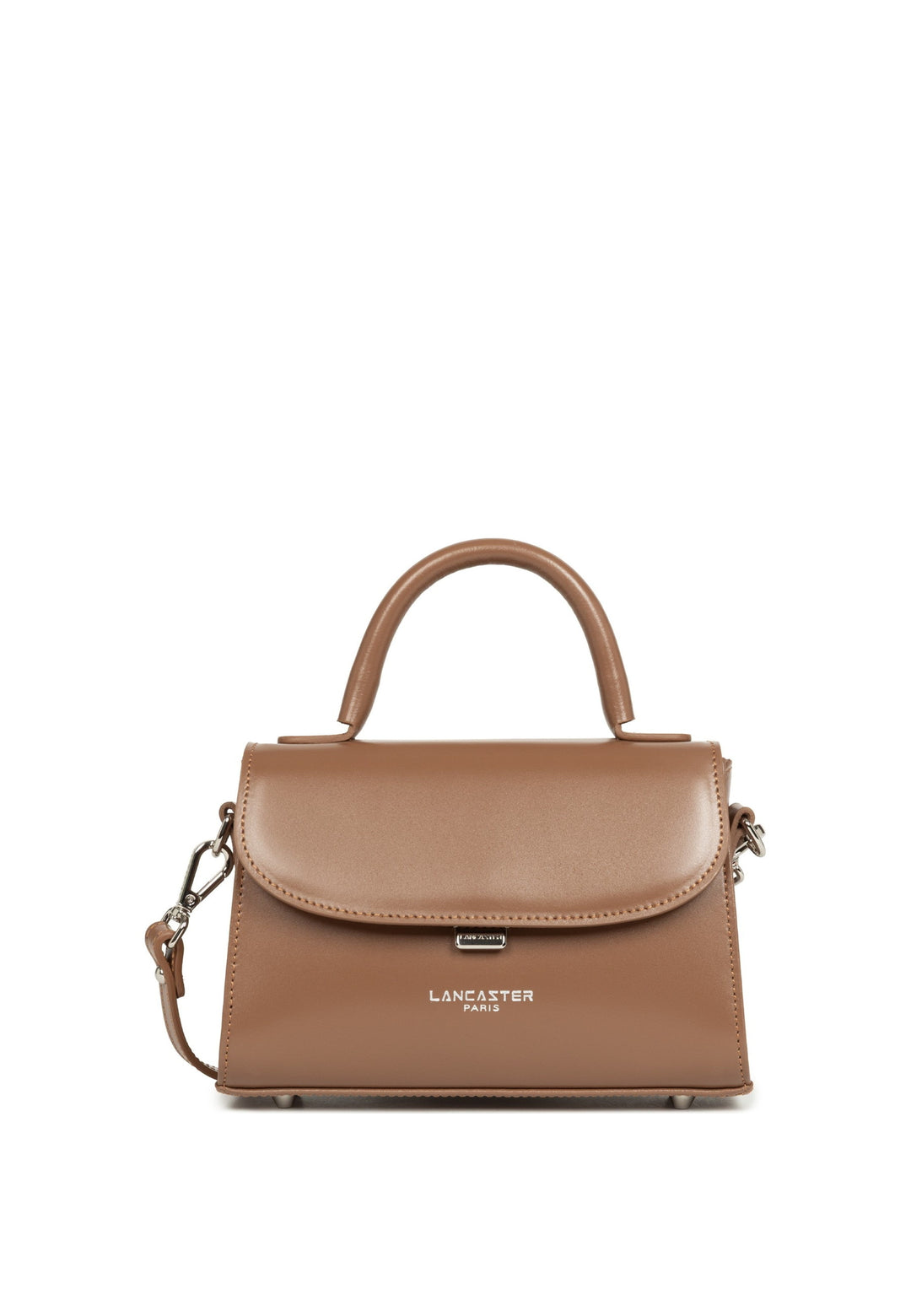Lancaster Sac à main A rabat avec fermoir S Suave Even Noisette — vue de face