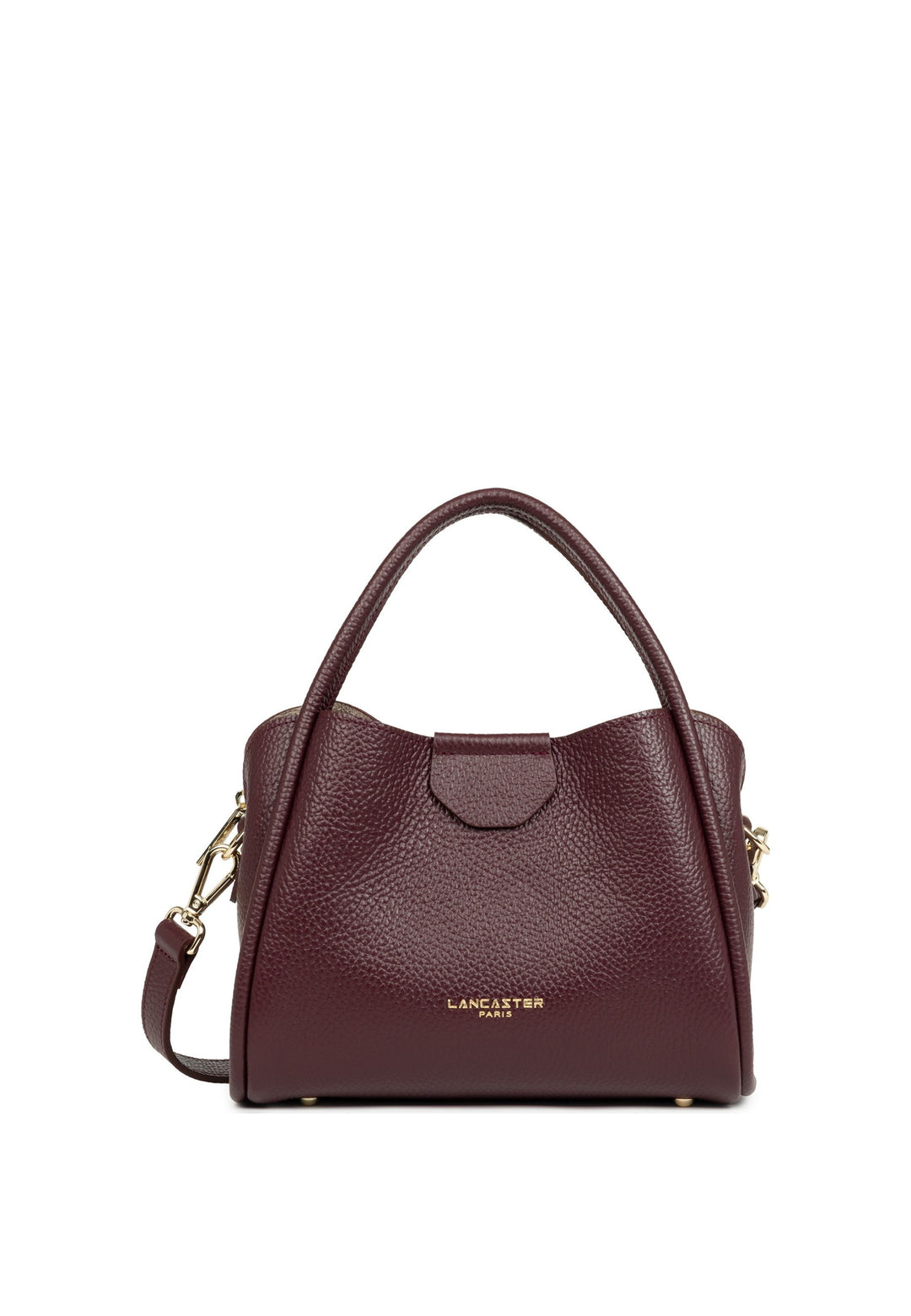Lancaster Sac à main Aimantée S Ida Double Bordeaux foncé — vue de face