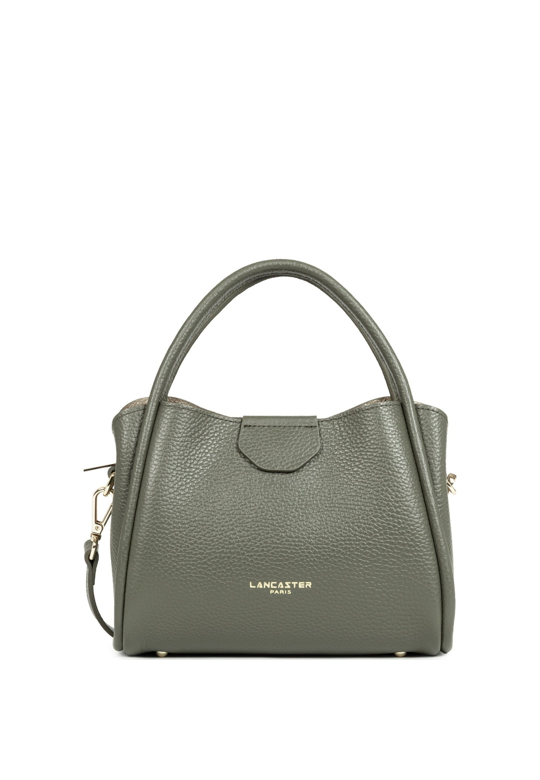 Lancaster Sac à main Aimantée S Ida Double Kaki fumé — vue de face