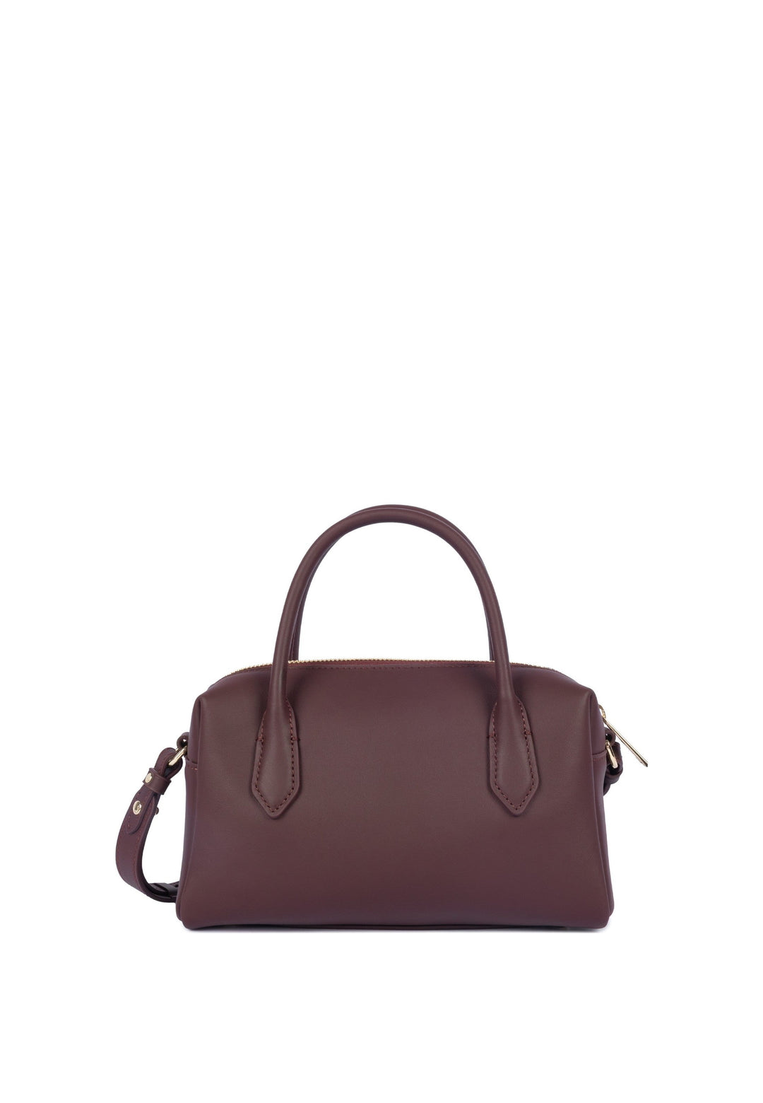 Lancaster Sac à main Zippé M Donna Cube Bordeaux foncé — vue de dos