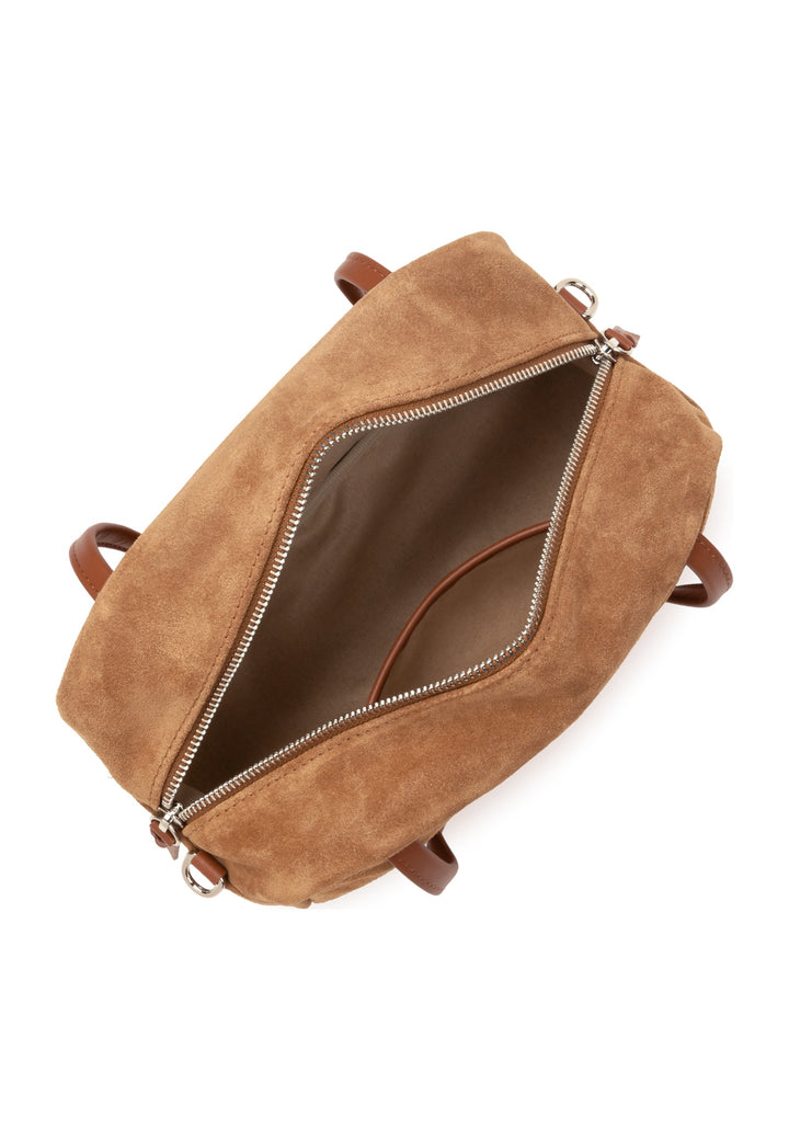 Lancaster Sac à main Zippé M Suède IT Camel — vue interieure