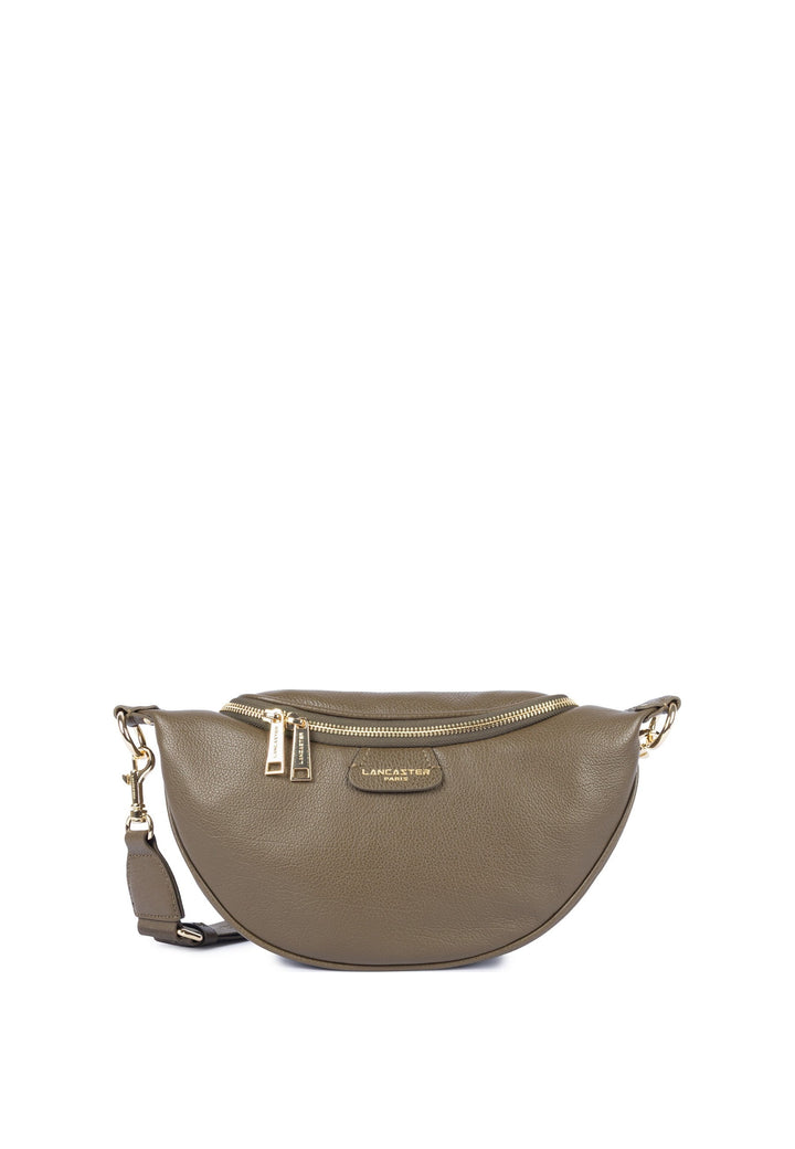 Lancaster Sac banane Zippé Dune Kaki — vue de face
