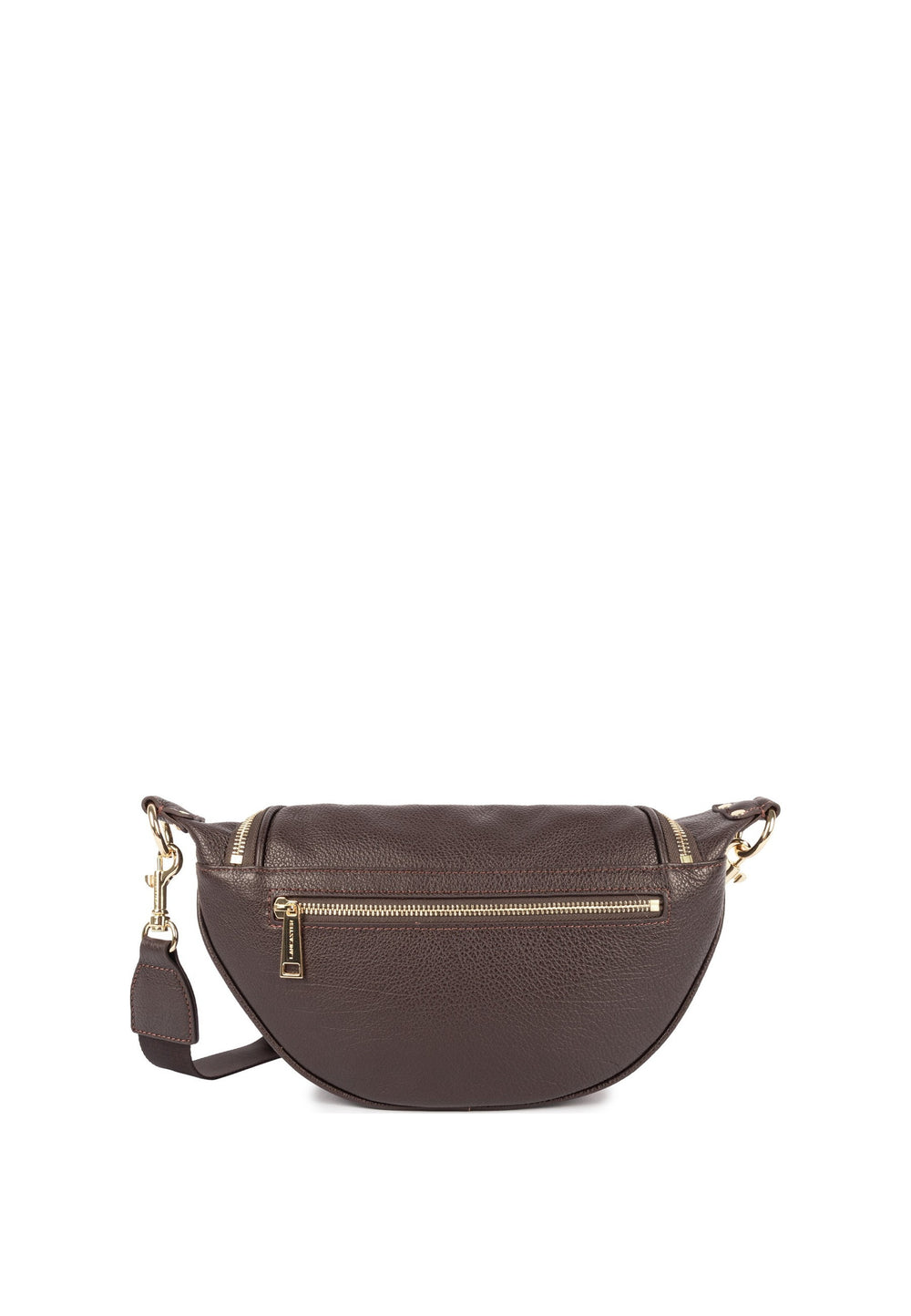 Lancaster Sac banane Zippé Dune Marron Foncé — vue de dos