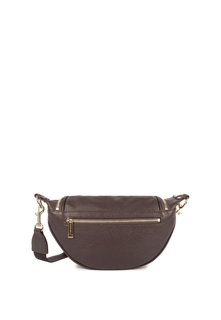 Lancaster Sac banane Zippé Dune Marron Foncé — vue de dos