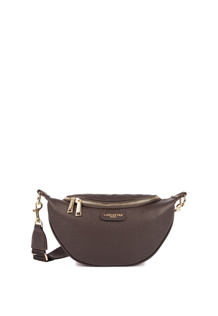Lancaster Sac banane Zippé Dune Marron Foncé — vue de face