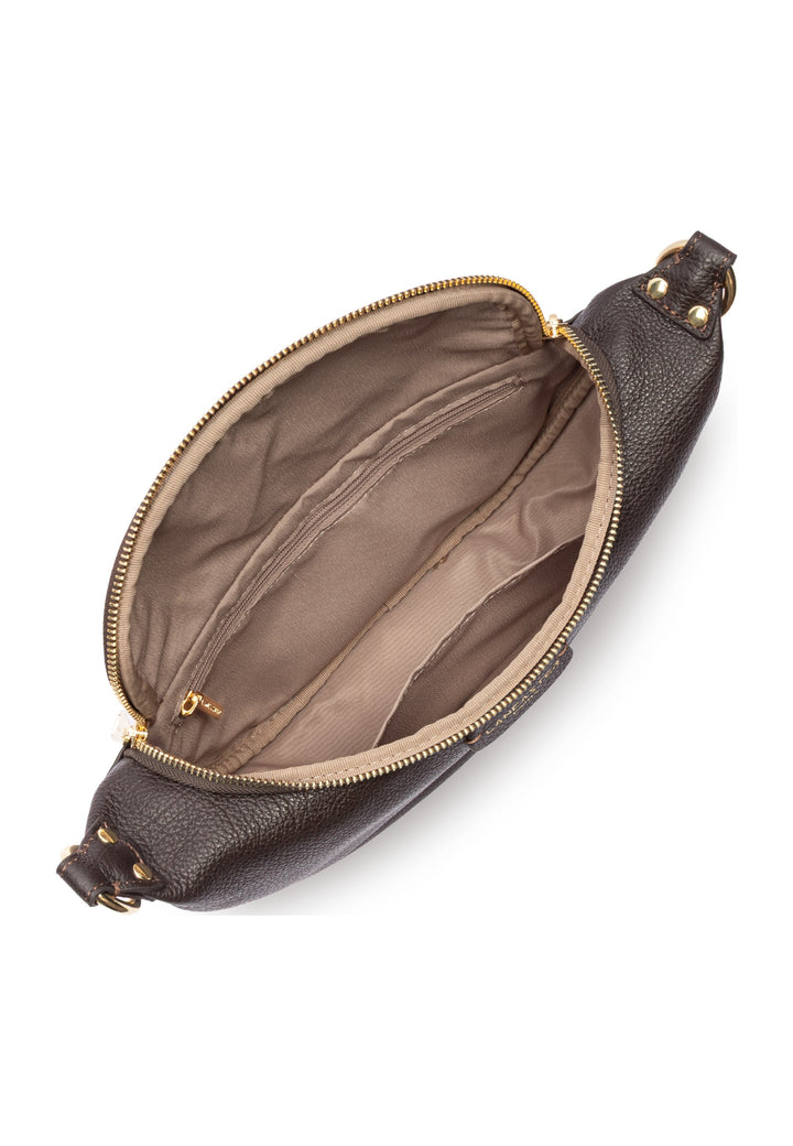 Lancaster Sac banane Zippé Dune Marron Foncé — vue interieure